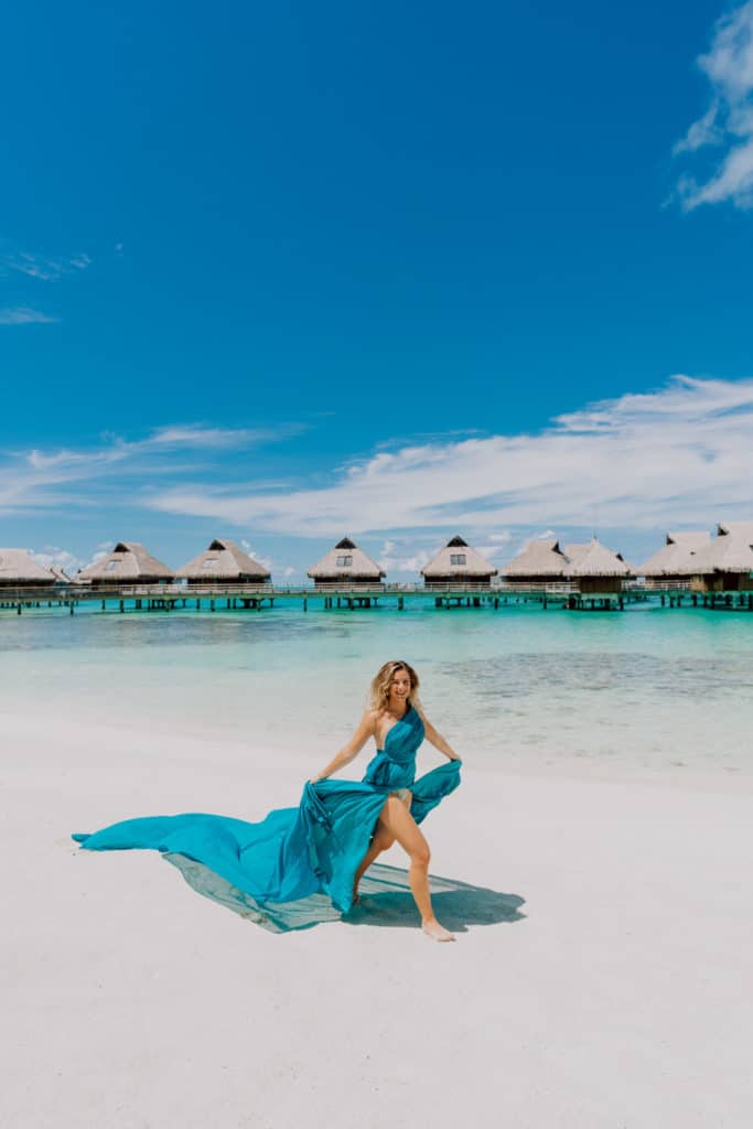 Blue Dress - Bora Bora Dress - Bora Bora Photographer