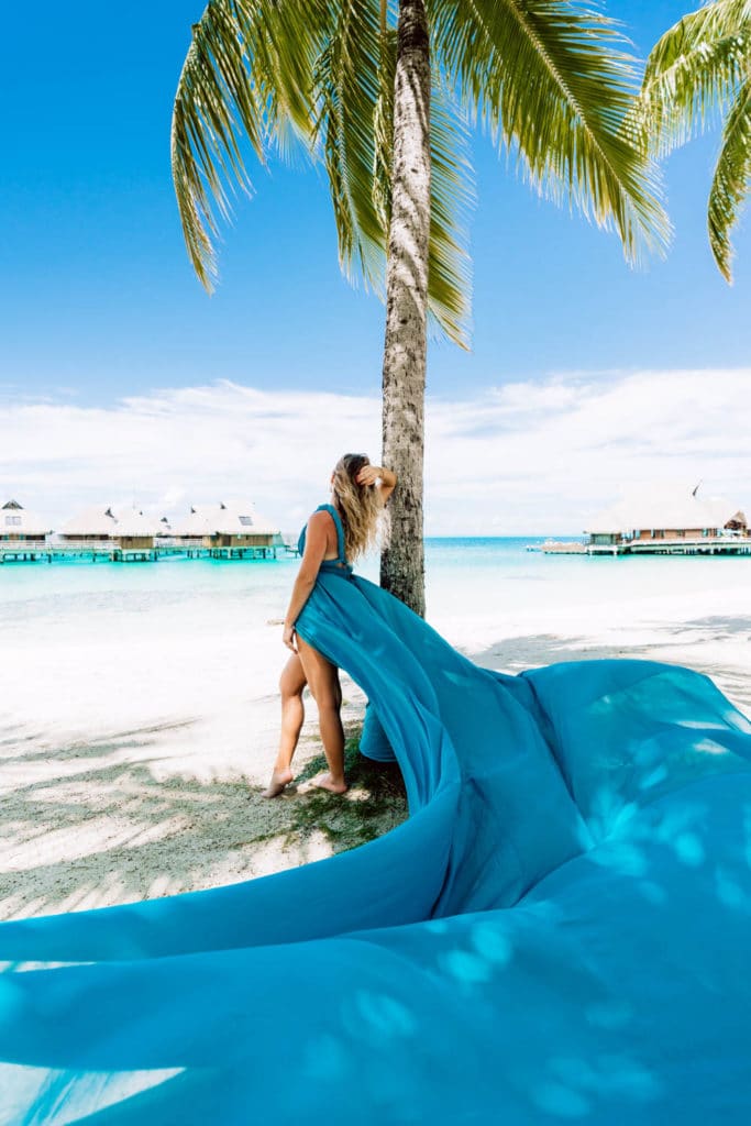 Maxi Blue Dress - Photoshoot Conrad Bora Bora